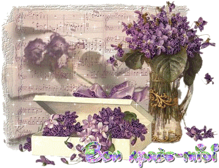 "Bon après-midi" - Bouquets de violettes...