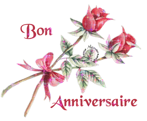 "Bon anniversaire" - Deux roses...