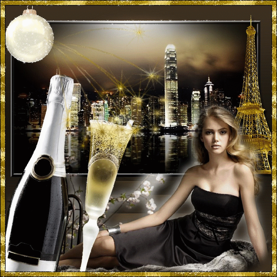 Au pied de la Tour Eiffel, la nouvelle année au champagne