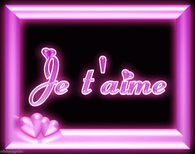 "Je t'aime" - Cadre...