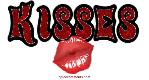 "Kisses" - En rouge sur des lèvres roses...