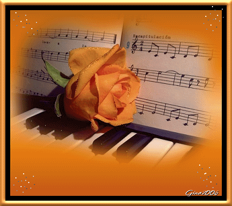Un jour, sur un piano, une rose élut domicile...