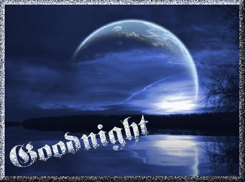"Good night" - Reflet de lune sur l'eau...
