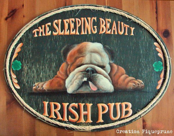 Panneau pour un Pub Irlandais...
