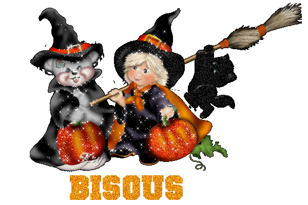 "Bisous" - Deux petits sorciers...