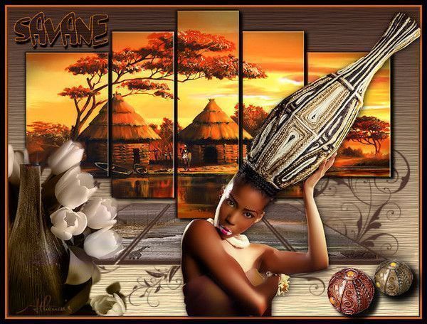 "Savane" - Un village au coeur de la savane africaine...