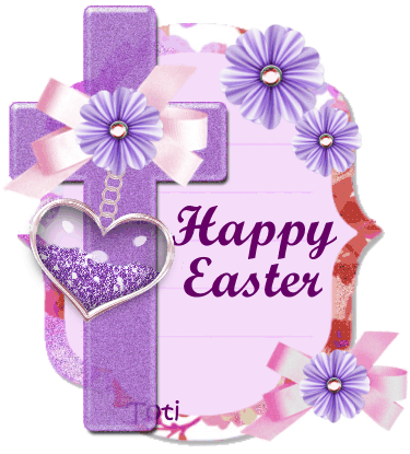 "Happy Easter" - Un coeur qui se balance...