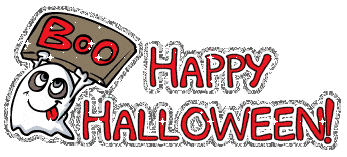 "Boo. Happy Halloween!" - Petit fantôme rigolo...
