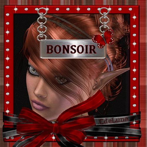 "Bonsoir" - Elfe rousse...