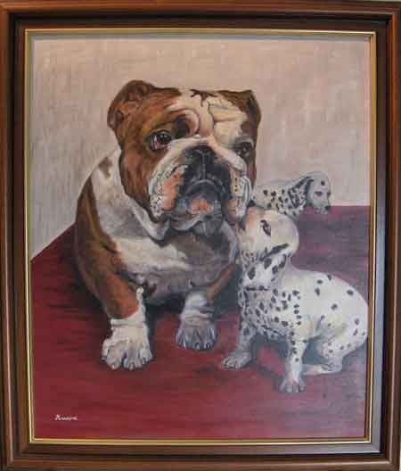 Le bulldog et les dalmatiens par Aurore COLLARD...