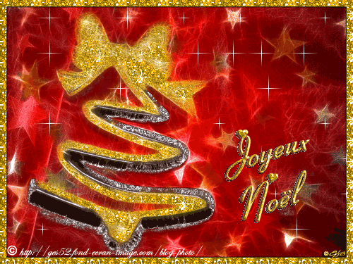"Joyeux Noël" - En rouge et or... design...