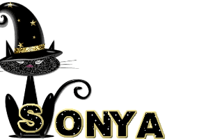 "Sonya" et le petit chat noir et or...