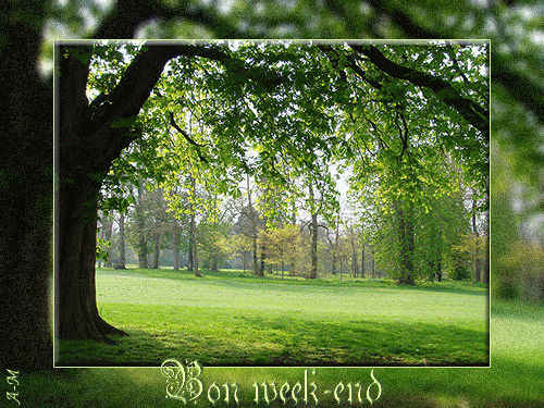 "Bon week-end" - Au vert???!!!...