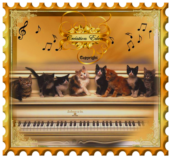 "Un jour, sur un piano, une bande de chats..."... LARA...