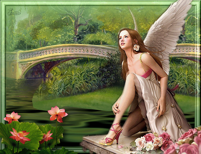 Un ange dans le jardin d'Eden?...