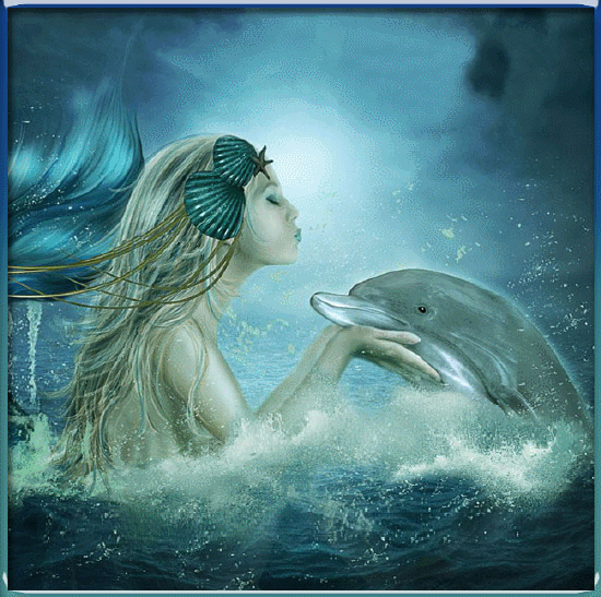 La sirène et le dauphin: amour et confiance mutuels...