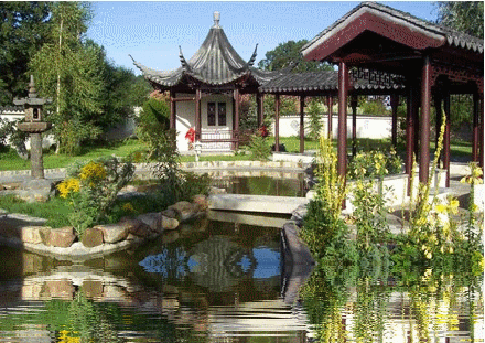 Magnifique jardin de style asiatique...
