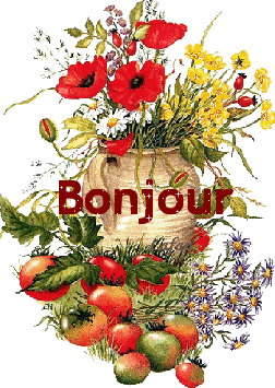 "Bonjour" - Bouquet champêtre et tomates...