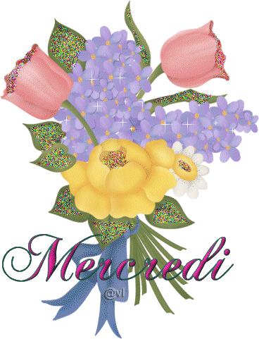 "Mercredi" - Petit bouquet pastel...