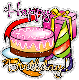 "Happy birthday!" - Gâteau, cadeau et cotillons...