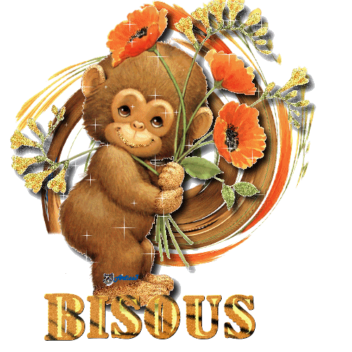 "Bisous" - Coquelicots